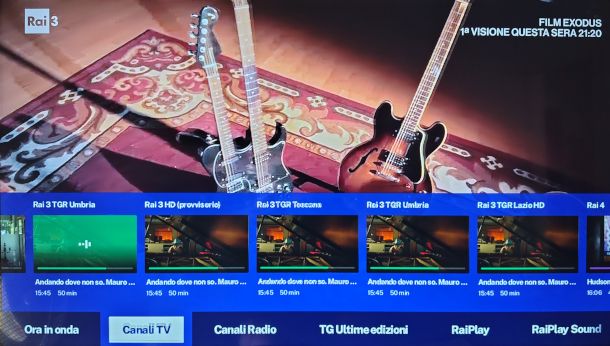 interfaccia servizio Hbbtv RaiTV+