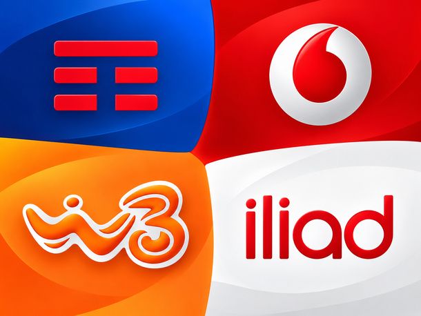 Loghi TIM Vodafone WindTre Iliad