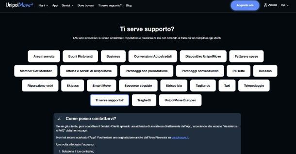 Contatti UnipolMove