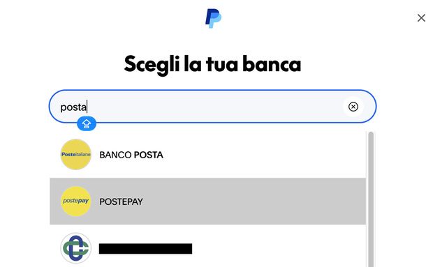 Collegare Postepay Evolution come conto bancario PayPal PC