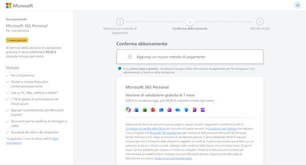 Attivare Microsoft 365