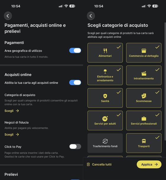 Abilitare acquisti online Postepay Poste Italiane iPhone