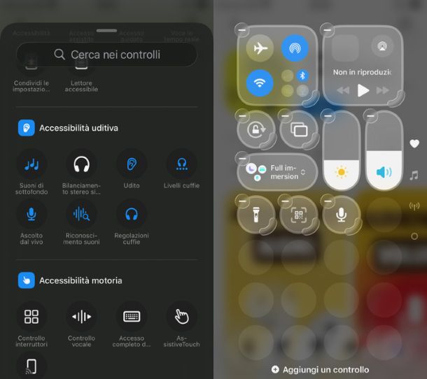 Centro di Controllo iOS