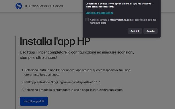 Aprire Microsoft Store dal sito HP Windows