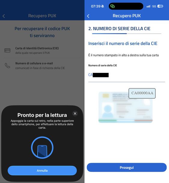 Leggere CIE NFC CieID iPhone