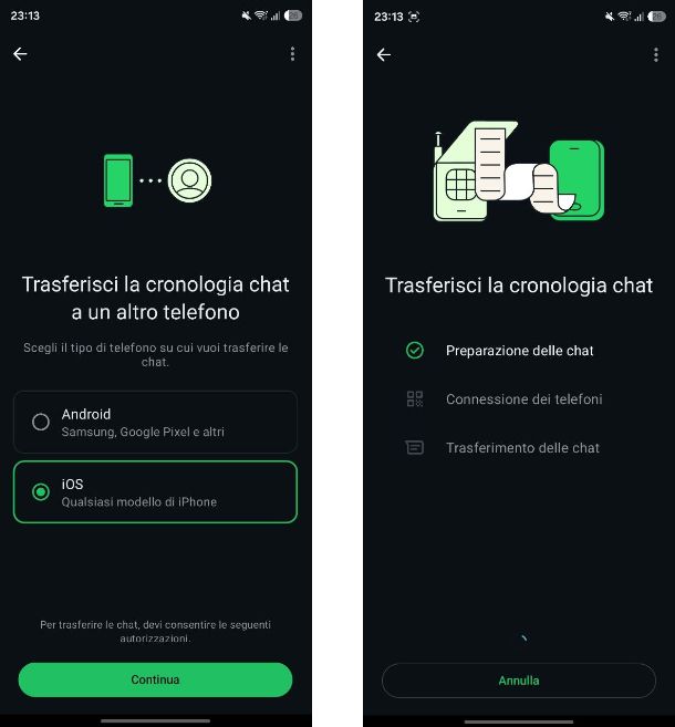 Come trasferire le chat di WhatsApp da Android a iPhone gratis