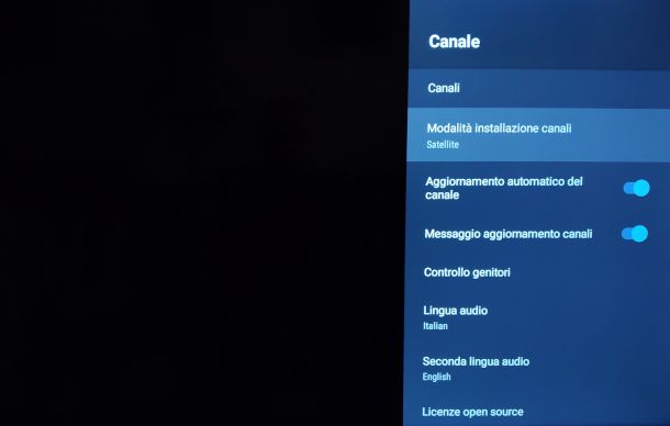 modalità di ricerca satellitare