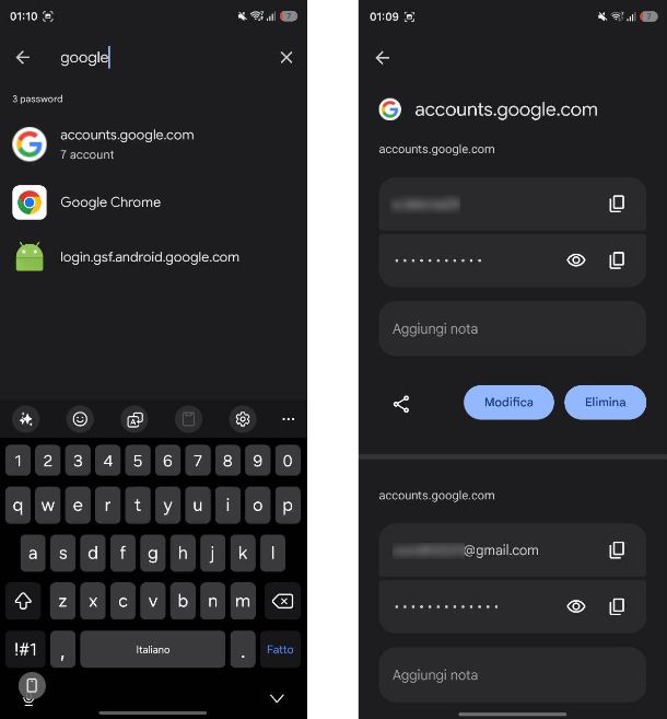 Come faccio a vedere la password della mia email sul telefono Android