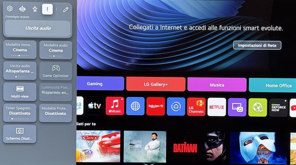 Aprire impostazioni Wi-Fi Smart TV LG
