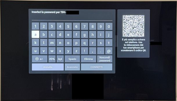 Collegare Fire TV Stick a Internet