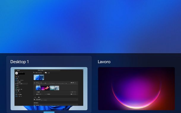 Sfondi diversi desktop virtuali Windows 11