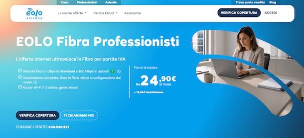 Eolo fibra professionisti