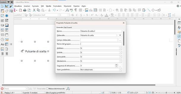 Creare PDF editabile con LibreOffice