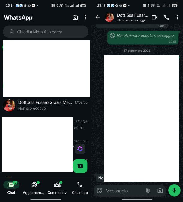 WhatsApp chat