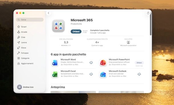 Scaricare Microsoft 365 su Mac