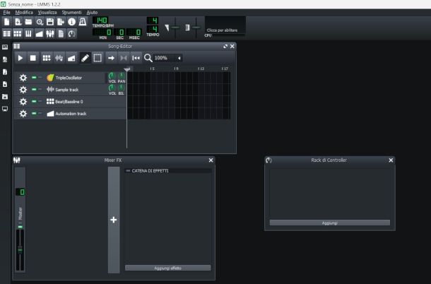interfaccia LMMS