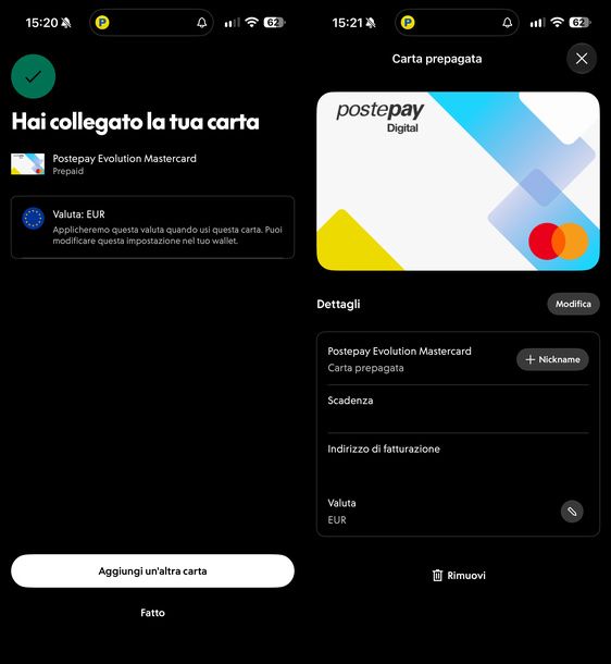 Gestire carta Postepay collegata PayPal smartphone