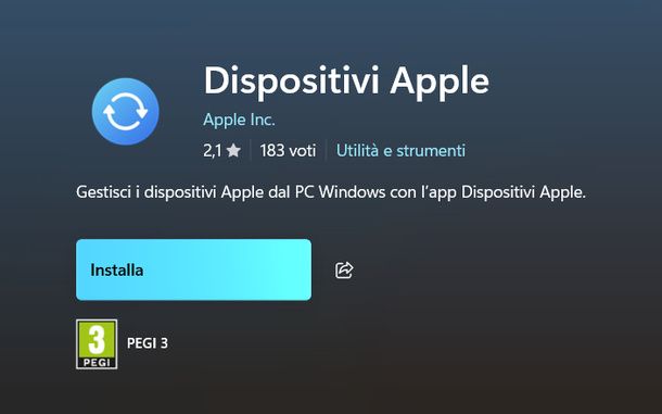 Scaricare Dispositivi Apple Windows