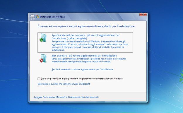 Windows 7 non scarica gli aggiornamenti