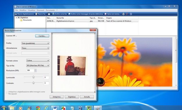 Scannerizzare un disegno su Windows