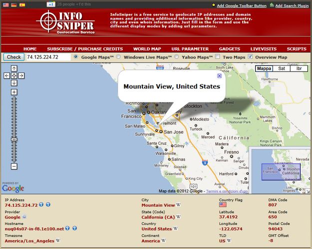 Localizzare Un Indirizzo Ip Sulla Mappa